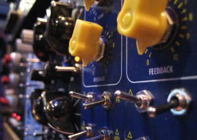 Effects switches and knobs